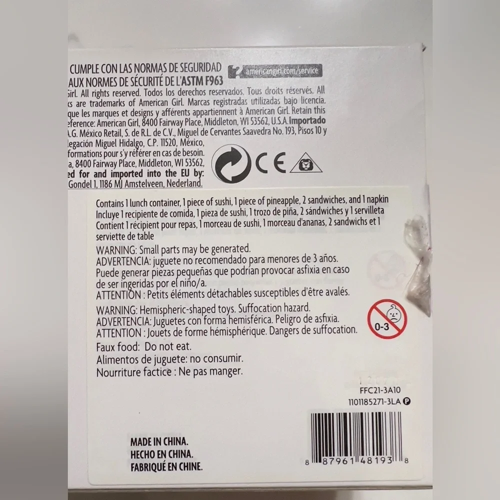 American Girl, Nanea’s School Lunch in Original Box, RETIRED in 2021, Flawless. - Picture 5 of 5